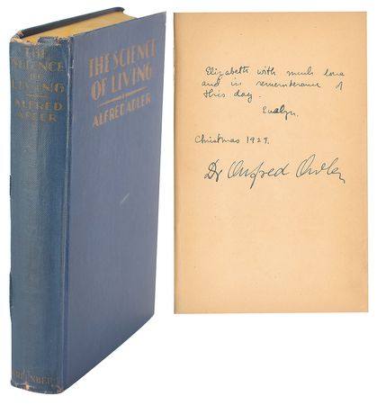 Lot #7381 Alfred Adler Signed Book - Image 1