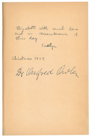 Lot #7381 Alfred Adler Signed Book - Image 2