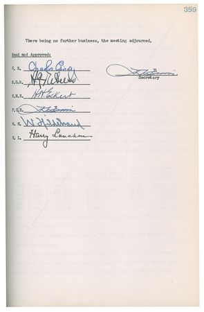 Lot #7386 Thomas A. Edison, Inc. Executive Committee Ledger - Image 16