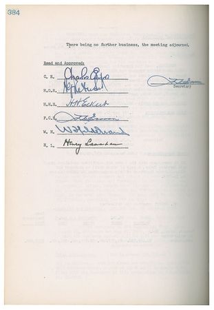 Lot #7386 Thomas A. Edison, Inc. Executive Committee Ledger - Image 19