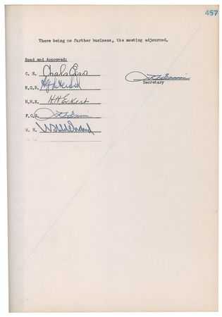 Lot #7386 Thomas A. Edison, Inc. Executive Committee Ledger - Image 28
