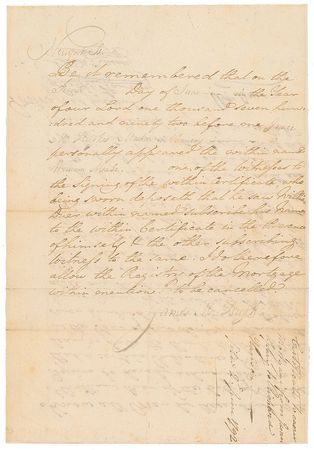 Lot #7247 William Duer Document Signed - Image 2