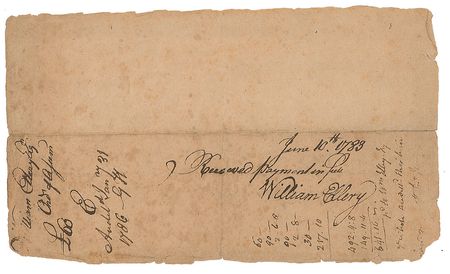 Lot #7132 William Ellery Document Signed - Image 1