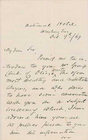 Lot #7331 Samuel Nelson Autograph Letter Signed - Image 1