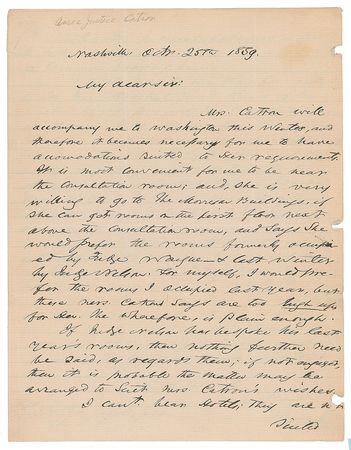 Lot #7303 John Catron Autograph Letter Signed - Image 1