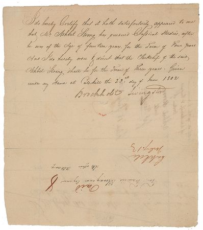 Lot #7326 Henry Brockholst Livingston Document Signed - Image 1