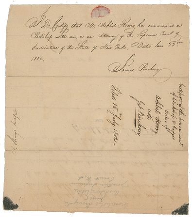 Lot #7326 Henry Brockholst Livingston Document Signed - Image 2