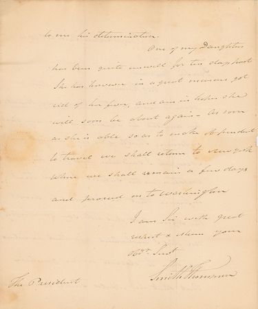 Lot #7342 Smith Thompson Autograph Letter Signed - Image 2