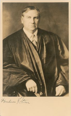Lot #7373 Harlan F. Stone Signed Photograph - Image 1