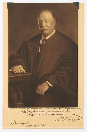 Lot #7337 William H. Taft Signed Photograph - Image 1