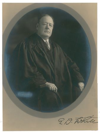 Lot #7379 Edward Douglass White Signed Photograph - Image 1