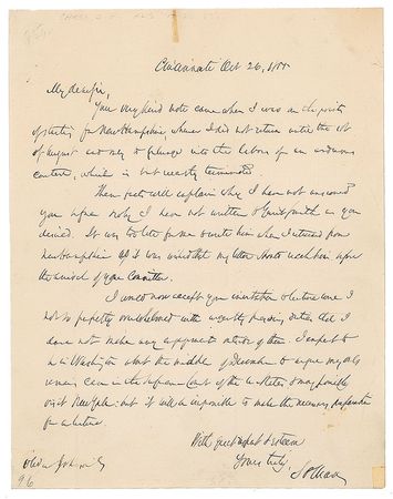 Lot #7304 Salmon P. Chase Autograph Letter Signed - Image 1