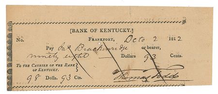 Lot #7343 Thomas Todd Signed Check - Image 2