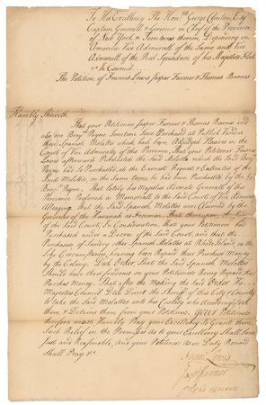 Lot #7154 Francis Lewis Document Signed - Image 1
