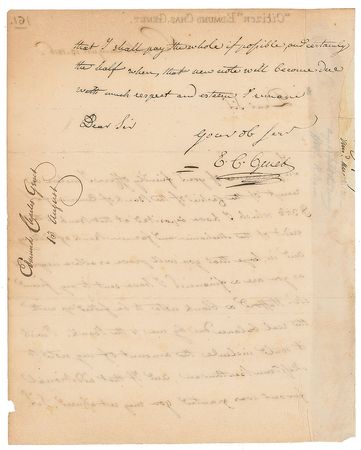 Lot #7455 Edmond-Charles Genet Autograph Letter Signed - Image 2