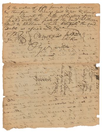 Lot #7257 Francis Scott Key Autograph Document Signed - Image 2
