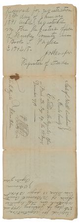 Lot #7230 Richard Dobbs Spaight Document Signed - Image 2