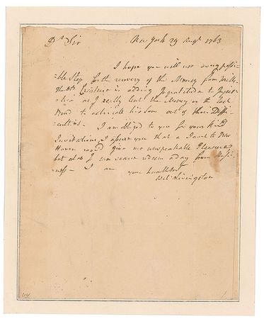 Lot #7214 William Livingston Autograph Letter Signed - Image 1