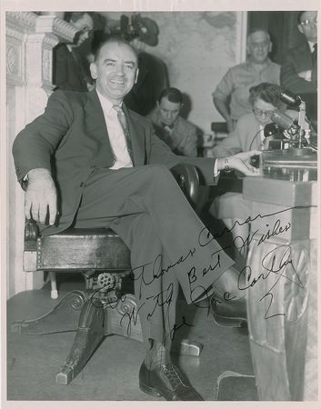 Lot #7263 Joe McCarthy Signed Photograph and Letter - Image 2