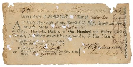 Lot #7148 Francis Hopkinson Document Signed - Image 1