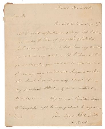 Lot #7274 Joseph Reed Autograph Letter Signed - Image 1