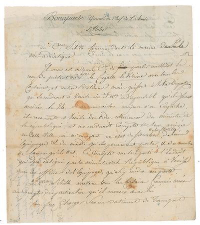 Lot #7501  Napoleon Letter Signed - Image 1