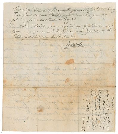 Lot #7501  Napoleon Letter Signed - Image 2