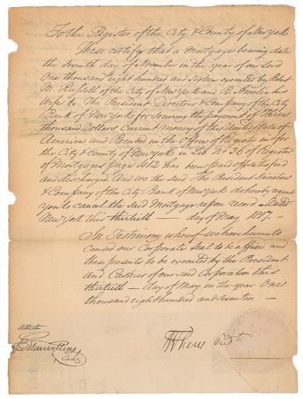Lot #7205 William Few Document Signed - Image 1