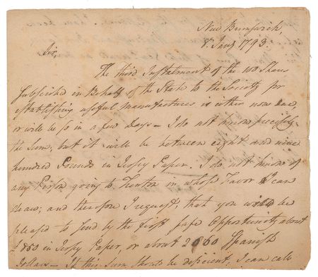 Lot #7222 William Paterson Autograph Letter Signed - Image 1