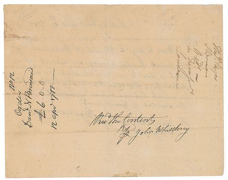 Lot #7176 Roger Sherman Autograph Document Signed - Image 2
