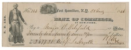 Lot #7472 Robert E. Lee Signed Check - Image 1