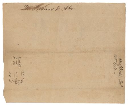 Lot #7126 Abraham Clark Autograph Document Signed - Image 2