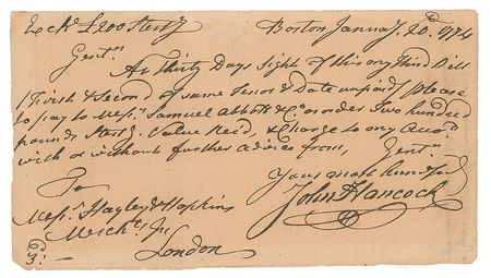 Lot #7139 John Hancock Autograph Document Signed - Image 1