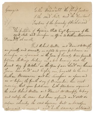 Lot #7183 George Walton Document Signed - Image 2