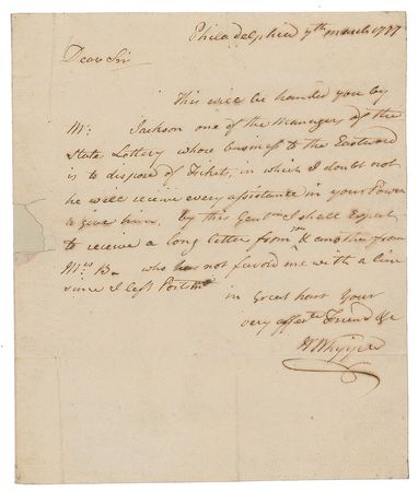 Lot #7184 William Whipple Autograph Letter Signed - Image 1