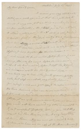 Lot #7015 Anna Harrison Autograph Letter Signed - Image 1
