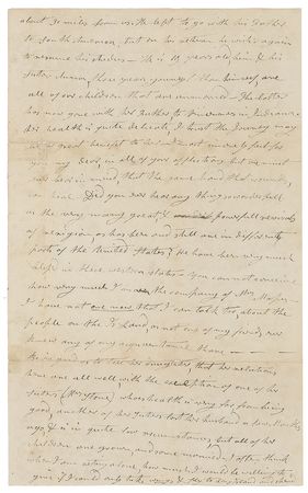 Lot #7015 Anna Harrison Autograph Letter Signed - Image 2