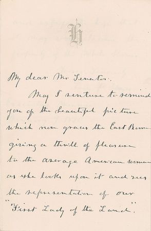 Lot #7034 Lucy Hayes Autograph Letter Signed - Image 1