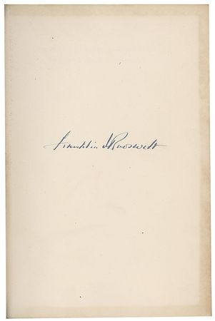 Lot #7097 Franklin D. Roosevelt Signed Book Set: 'Public Papers and Addresses, 1928-1936' - Image 2