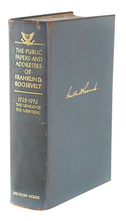 Lot #7097 Franklin D. Roosevelt Signed Book Set: 'Public Papers and Addresses, 1928-1936' - Image 5