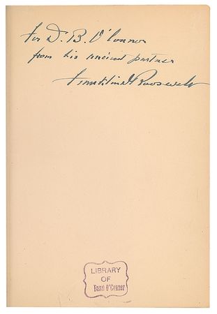 Lot #7098 Franklin D. Roosevelt Signed Book: 'Looking Forward' - Image 2
