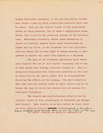 Lot #7101 Franklin D. Roosevelt Hand-Corrected Manuscript: 'Looking Forward' - Image 8