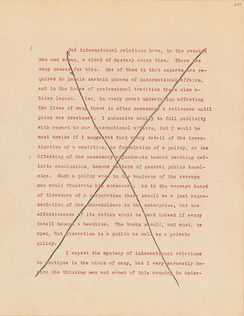 Lot #7101 Franklin D. Roosevelt Hand-Corrected Manuscript: 'Looking Forward' - Image 14