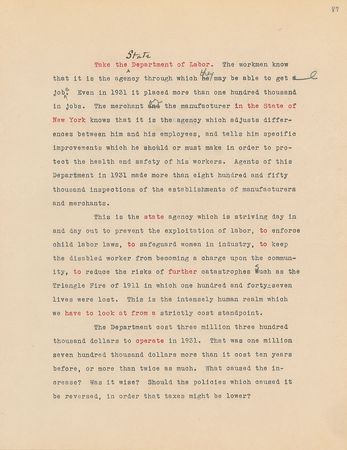 Lot #7101 Franklin D. Roosevelt Hand-Corrected Manuscript: 'Looking Forward' - Image 21