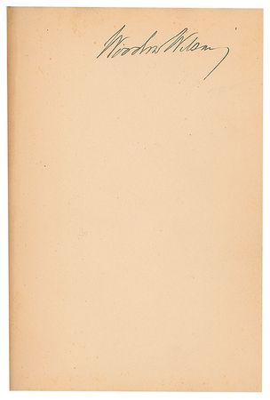 Lot #7082 Woodrow Wilson Signed Book: 'The State and Federal Governments of the United States' - Image 2