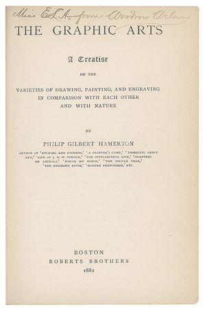 Lot #7080 Woodrow Wilson Signed Book: 'The Graphic Arts' - Image 3