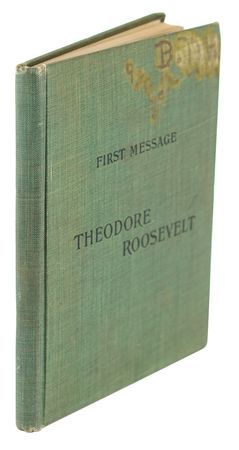 Lot #7055 Theodore Roosevelt Signed Book: '1901 State of the Union' - Image 3