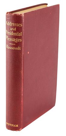 Lot #7058 Theodore Roosevelt Signed Book: 'Addresses and Presidential Messages' - Image 3