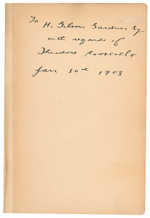 Lot #7063 Theodore Roosevelt Signed Book: 'The Strenuous Life' - Image 2