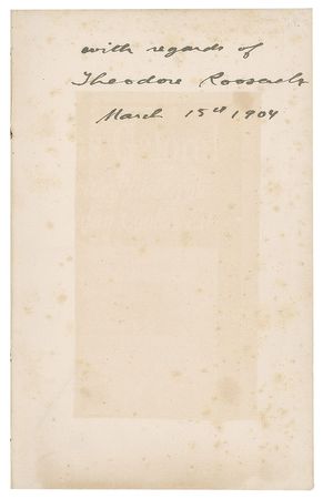 Lot #7057 Theodore Roosevelt Signed Book: '1903 State of the Union' - Image 2